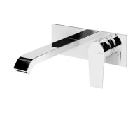 MONOMANDO LAVABO MURAL con PLACA NAUTIC BRUMA